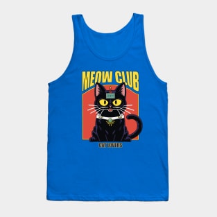 Meow club. Cat lovers Tank Top